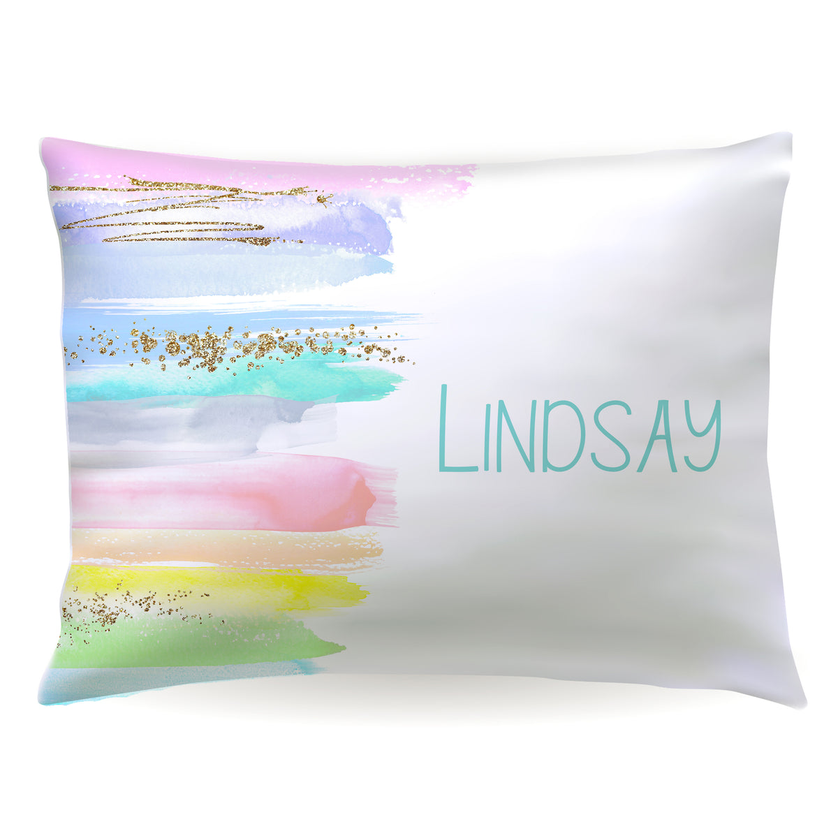 Rainbow Personalized Custom Pillowcase • Standard or Toddler Size