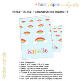 Rainbows Personalized 2-Pocket Folder