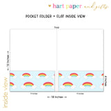 Rainbows Personalized 2-Pocket Folder