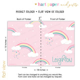 Rainbow Personalized 2-Pocket Folder