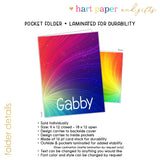 Rainbow Personalized 2-Pocket Folder