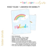 Rainbow Personalized 2-Pocket Folder