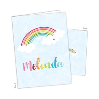 Rainbow Personalized 2-Pocket Folder
