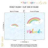 Rainbow Personalized 2-Pocket Folder