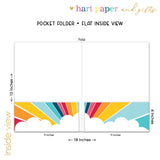 Rainbow Sky Personalized 2-Pocket Folder