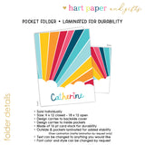 Rainbow Sky Personalized 2-Pocket Folder