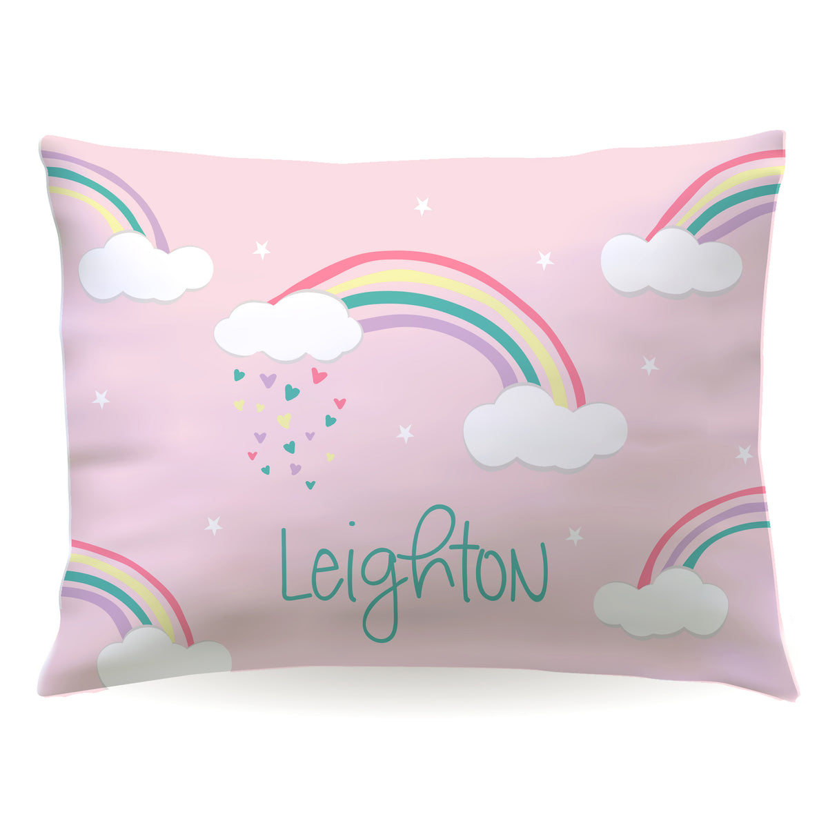 Rainbow Personalized Custom Pillowcase • Standard or Toddler Size