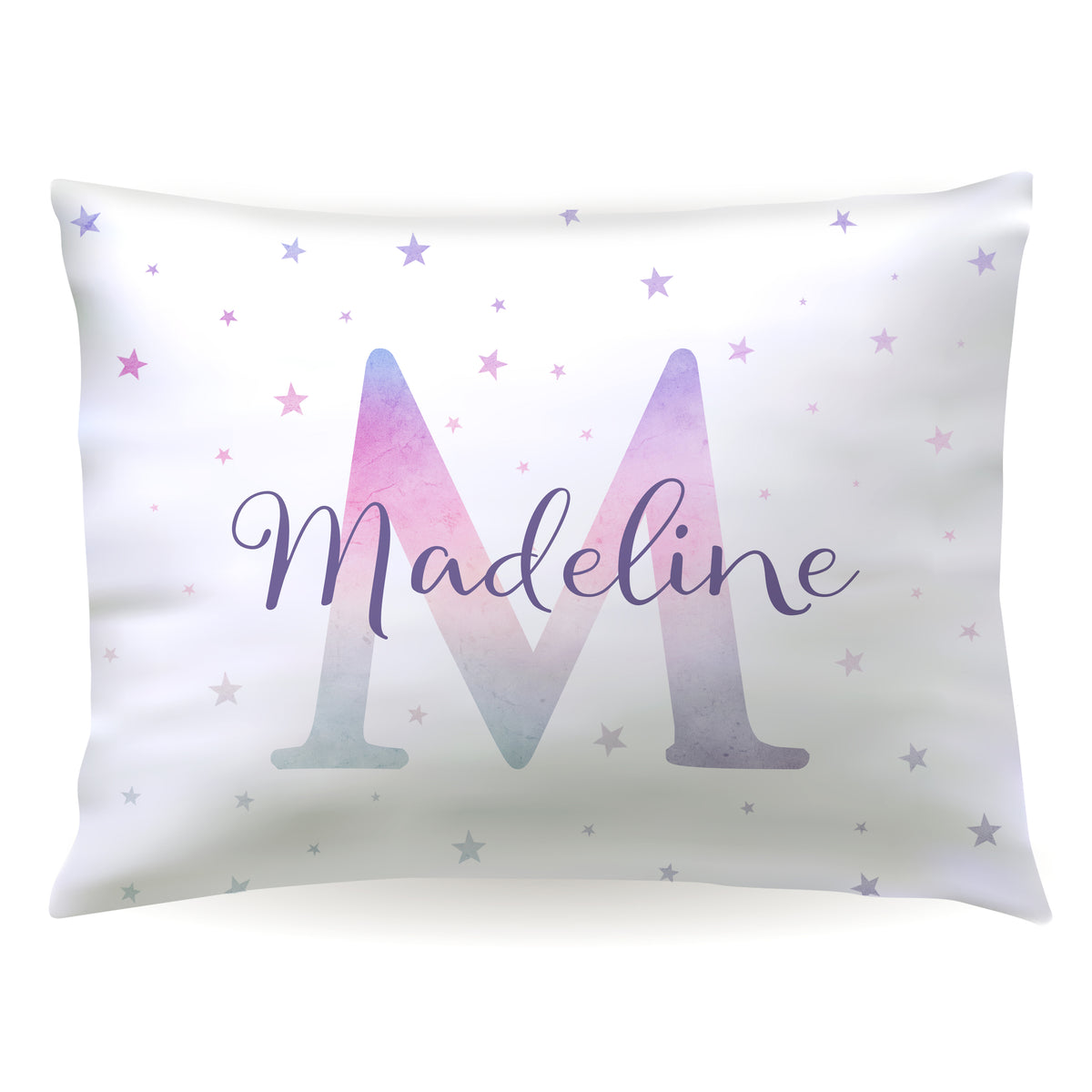 Name Initial Personalized Custom Pillowcase • Standard or Toddler Size