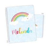 Rainbow Personalized Notebook or Sketchbook