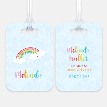 Rainbow Sky Luggage Bag Tag