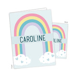 Rainbow Clouds Personalized 2-Pocket Folder