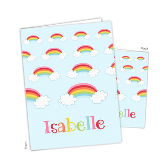 Rainbows Personalized 2-Pocket Folder