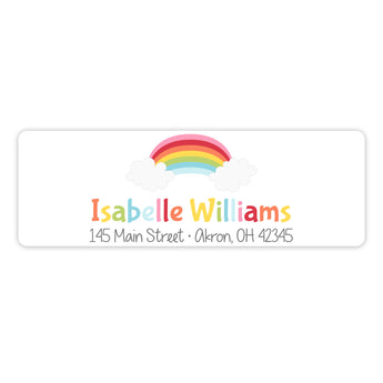 Rainbow II Return Address Labels • Self Adhesive Stickers
