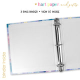 Purple Rainbow Personalized 2" 3 Ring Binder