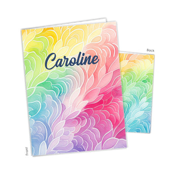 Rainbow Personalized 2-Pocket Folder