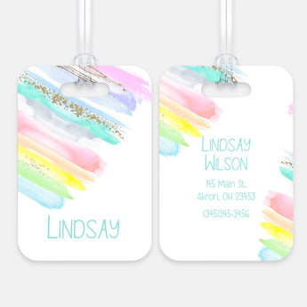 Rainbow Luggage Bag Tag