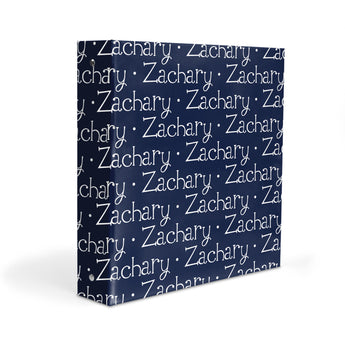 ANY COLOR Repeat Name Personalized 2" 3 Ring Binder