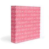 ANY COLOR Repeat Name Personalized 2" 3 Ring Binder