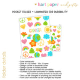 Retro Personalized 2-Pocket Folder