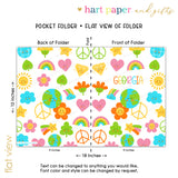 Retro Personalized 2-Pocket Folder