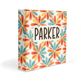 Retro Flowers Personalized 2" 3 Ring Binder
