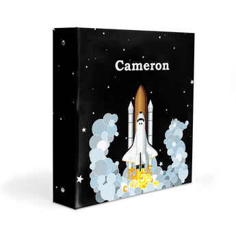 Rocket Space Shuttle Personalized 2" 3 Ring Binder