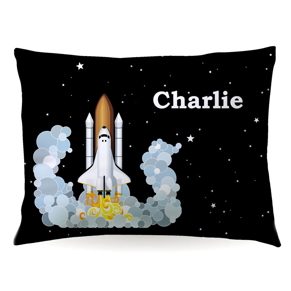 Rocket Ship Personalized Custom Pillowcase • Standard or Toddler Size
