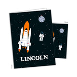Rocket Ship Personalized 2-Pocket Folder