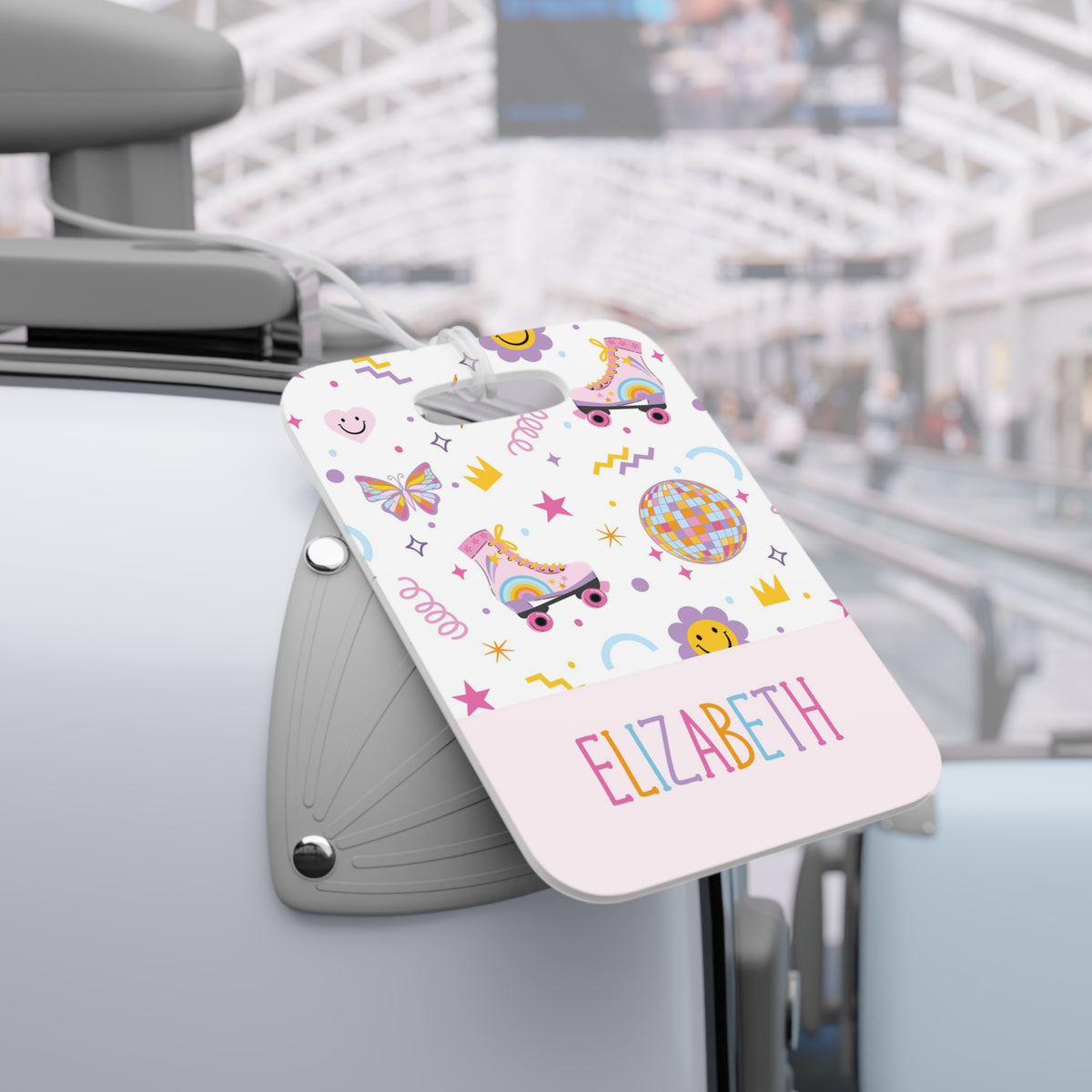 Roller Skate Sports Luggage Bag Tag Personalized Custom - Hart Paper