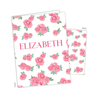 Rose Flowers Personalized 2-Pocket Folder