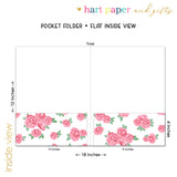 Rose Flowers Personalized 2-Pocket Folder