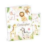 Safari Jungle Animals Personalized 2-Pocket Folder