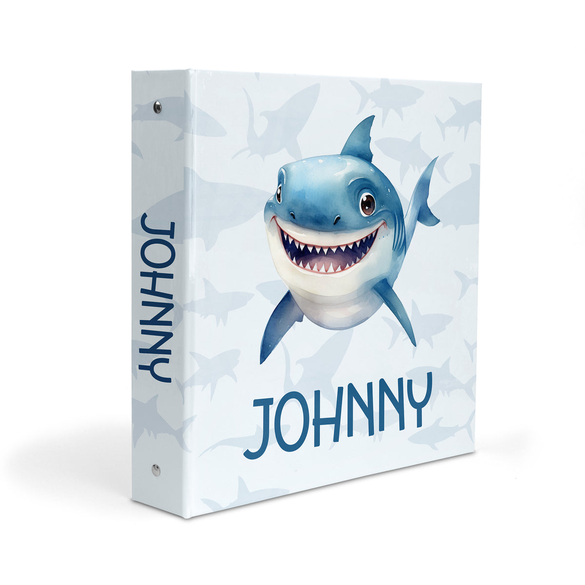 Shark Personalized Custom 2" 3 Ring Binder • School Office Supplies