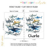Shark Personalized 2-Pocket Folder