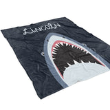 Shark Minky Blanket Personalized Custom