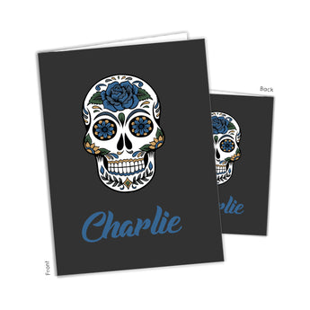 Sugar Skull Personalized 2-Pocket Folder
