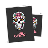 Sugar Skull Personalized 2-Pocket Folder
