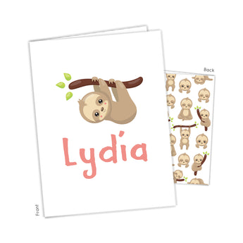 Sloth Personalized 2-Pocket Folder