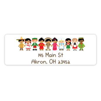 Small World Return Address Labels • Self Adhesive Stickers