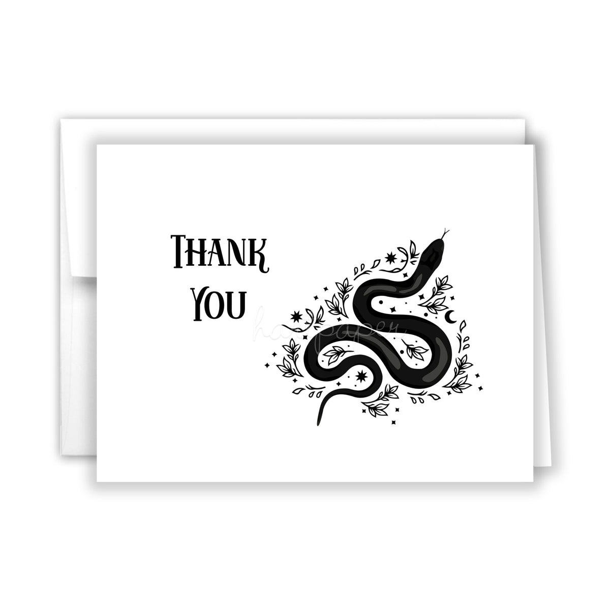 Snakes Thank You Cards Note Card Personalized Custom Stationery • Flat or Folded