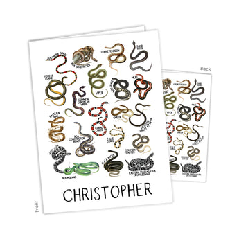 Snakes Personalized 2-Pocket Folder