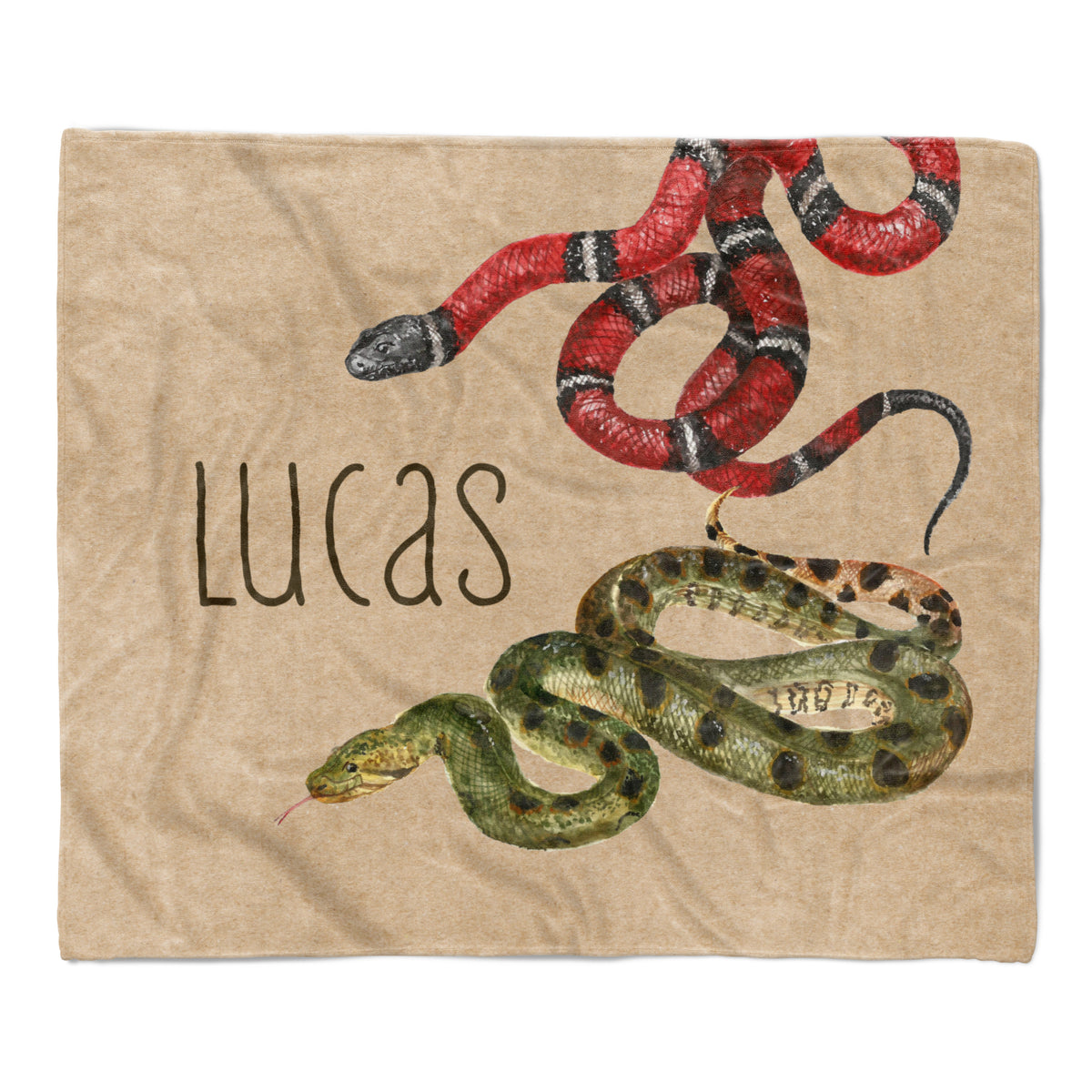 Snakes Minky Blanket Personalized Custom