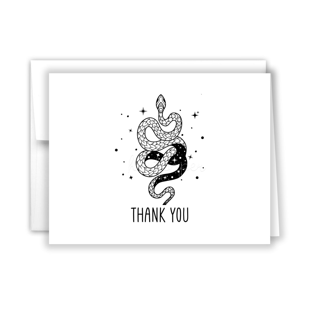 Snakes Thank You Cards Note Card Personalized Custom Stationery • Flat or Folded