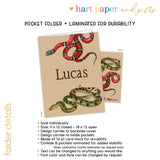 Snakes Personalized 2-Pocket Folder