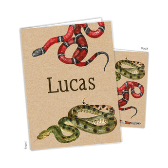 Snakes Personalized 2-Pocket Folder