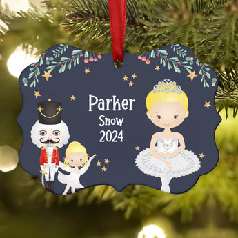 Snow Queen Fairy Baby Snowflake • Nutcracker Christmas Ornament Personalized Custom Holiday Decor Gift Boy Girl Ballerina Ballet