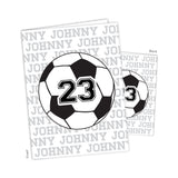 Soccer Ball Repeat Name Personalized 2-Pocket Folder