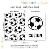 Soccer Ball Personalized 2-Pocket Folder