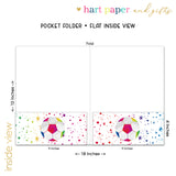 Rainbow Soccer Ball Personalized 2-Pocket Folder