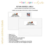 Sports Thank You Note Card Stationery • Fill in Blank, Lined or Blank Cards